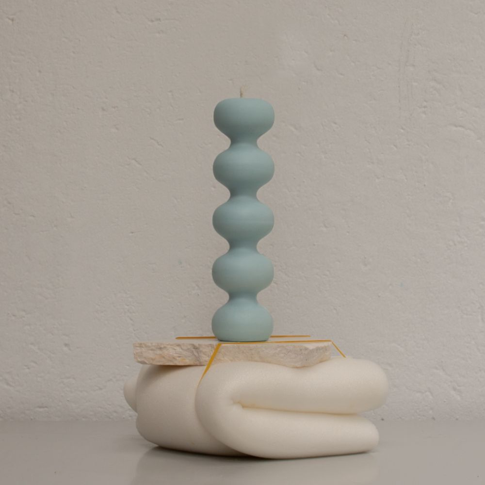 Solomonic Column Candle - Blue