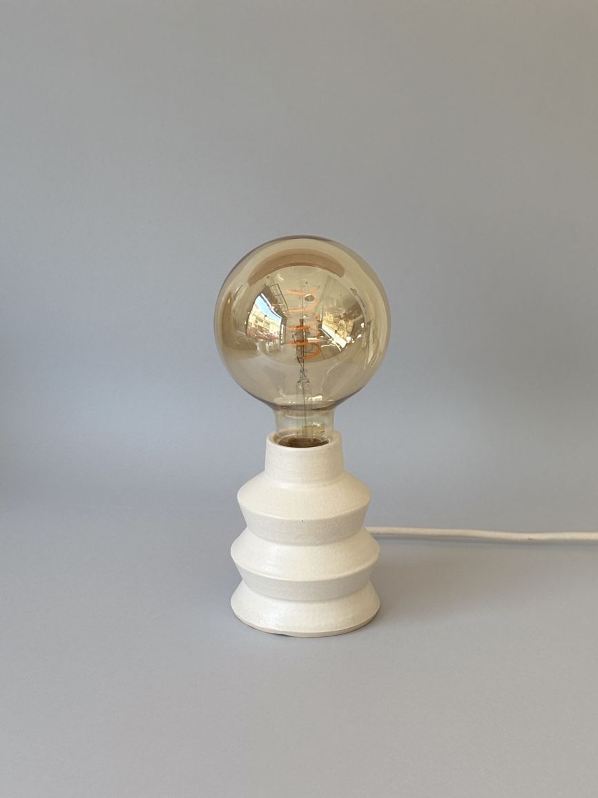 Zig Zag Lamp - Matte White