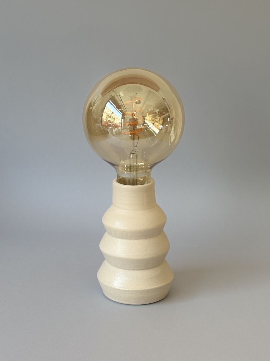 Zig Zag Lamp - Off White