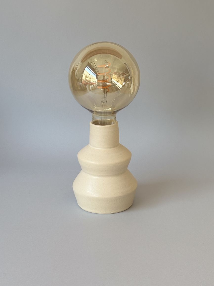 Zig Zag Lamp 2 - Off White