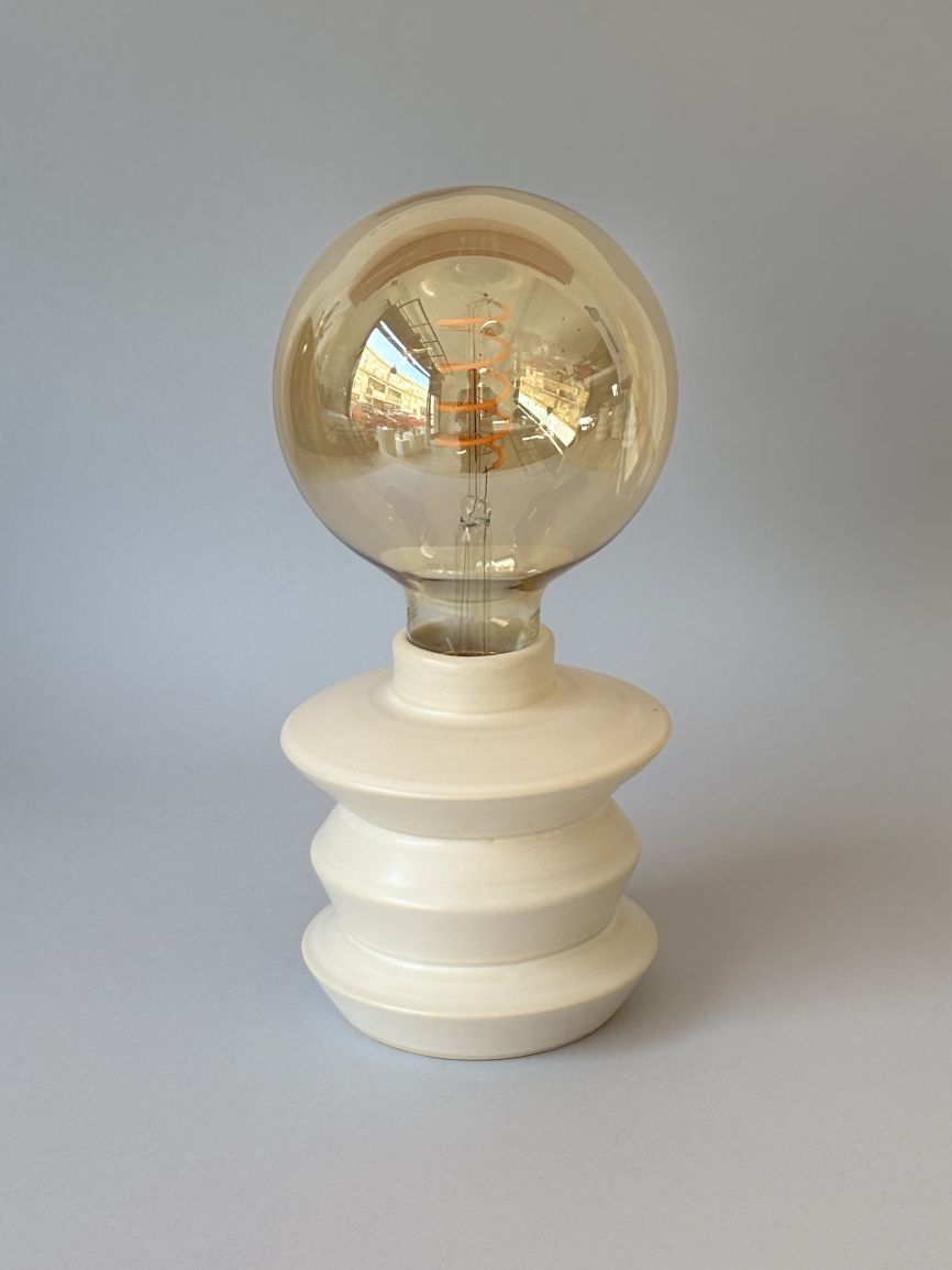 Zig Zag Lamp 3 - Off White